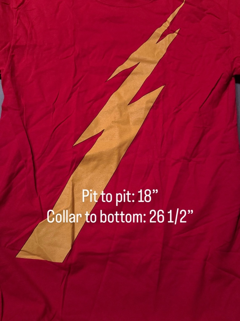 DC Comics The Flash Jay Garrick Lightning Bolt Costume T Shirt - Picture 4 of 4
